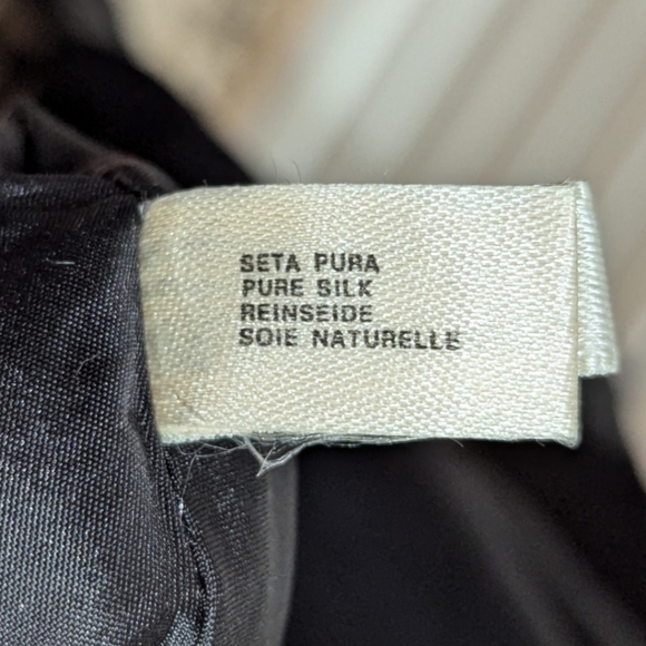 VTG One Hundred % Bijan! Cashmere & Silk Reversible Short Jacket w/ Leather Trim - Picture 16 of 16